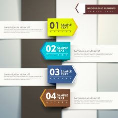 abstract 3d paper infographics N100