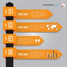 Infographic design on the grey background Eps 10 vector file N5