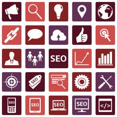 Vector Set of SEO Icons N17