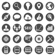 Vector Set of SEO Icons N18