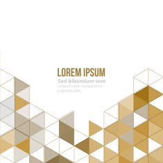 Abstract polygonal triangles poster N31