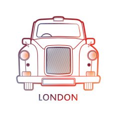 London symbol - black cab icon