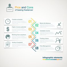 Vector freelance infographics N2