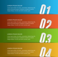 Business step options banner Vector illustration N20