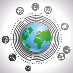 Vector internet marketing concept N3