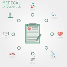 Medical and healthcare infographic N67