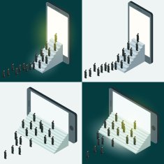 Social network and technology concept N11