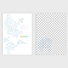 Vector Abstract Telecommunication Earth Map N23