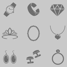 Vector Set of Jewellery Icons N14