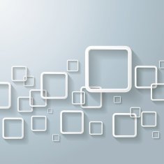 White Abstract Window Rectangles