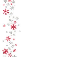 Snow Background Grey Red
