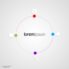 Abstract infographics vector templates N3