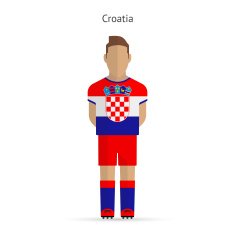 Croatia football player Soccer uniform N2