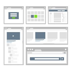 web site page templates collection