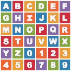 bright alphabet icons