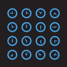 Different status of clocks Vector collection N3