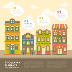 real estate house infographics design