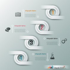 Modern infographic option banner N89