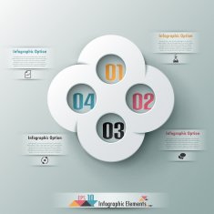 Modern infographic option banner N90