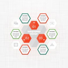 Infographics concept Template for presentation N3