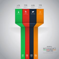Minimal infographics design N34