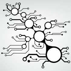 Ðbstract circuit board techno background EPS10 vector N9