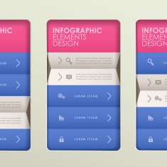 abstract origami infographics N9