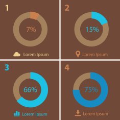 Beige flat infocharts N3