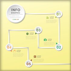 abstract flow chart infographics N39