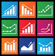 Icons with charts