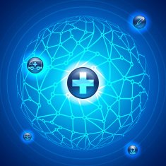 social network infographic abstract background concept illustration vector N3