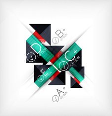 Infographic geometrical shape abstract background N57