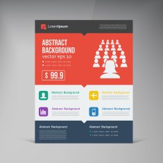 Vector flat design background and color N9