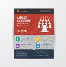 Vector flat design background and color N10