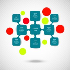 metaball colorful round diagram infographics N169