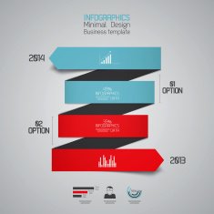 Minimal infographics design N38