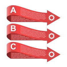 Business infographics arrow style Modern design element N2
