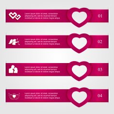 Valentines day infographics