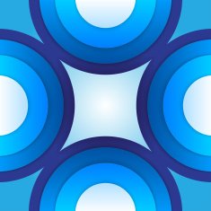 Abstract blue paper circles background N8