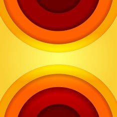 Abstract red and orange circles vector background N11