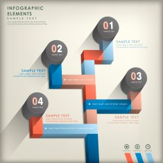 abstract 3d road infographics N7