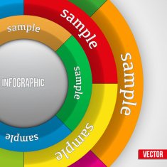 Business Infographics Circle Vector illustration N3