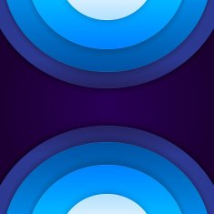 Abstract blue paper circles background N10