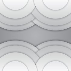 Abstract grey paper circles vector background N12