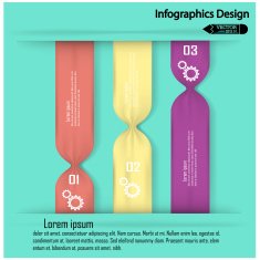 Modern colorful infographics options banner N15