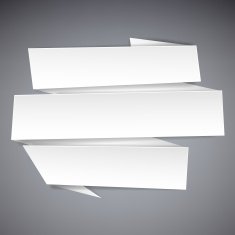 Paper white separated speech bubble N5