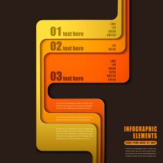 vector abstract 3d paper infographics N88