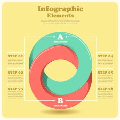 vector abstract 3d paper infographics N89