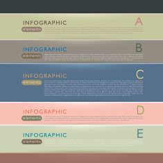 Vector abstract paper infographics N3
