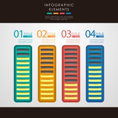 abstract 3d paper infographics N108
